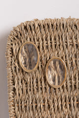 Brinco Paros Oval Transparente