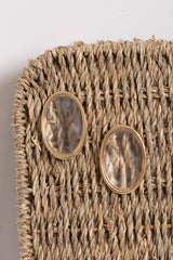 Brinco Paros Oval Transparente