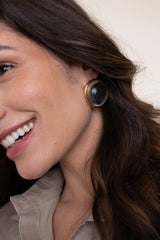 Brinco Paros Esfera Transparente