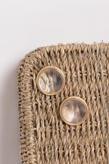 Brinco Paros Esfera Transparente