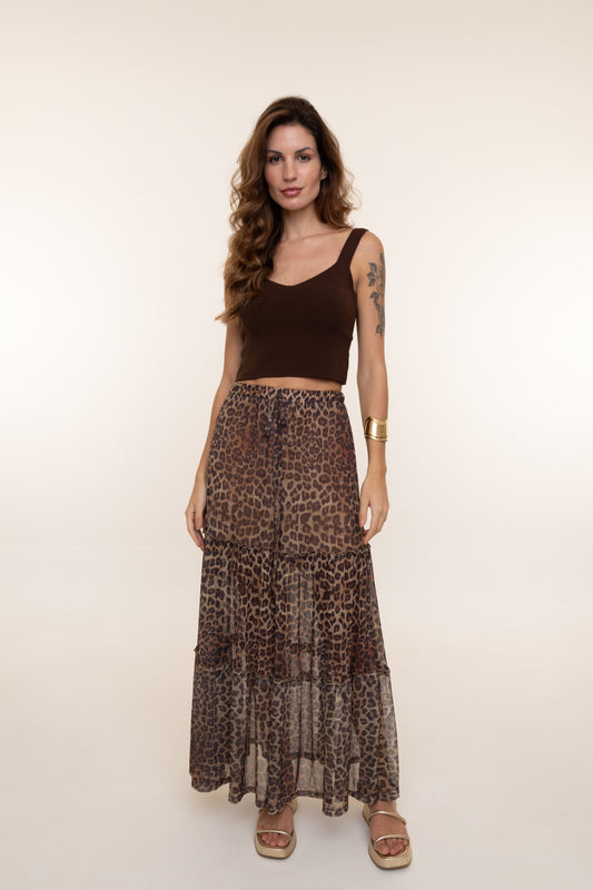 Saia Tokyo Animal Print Tule
