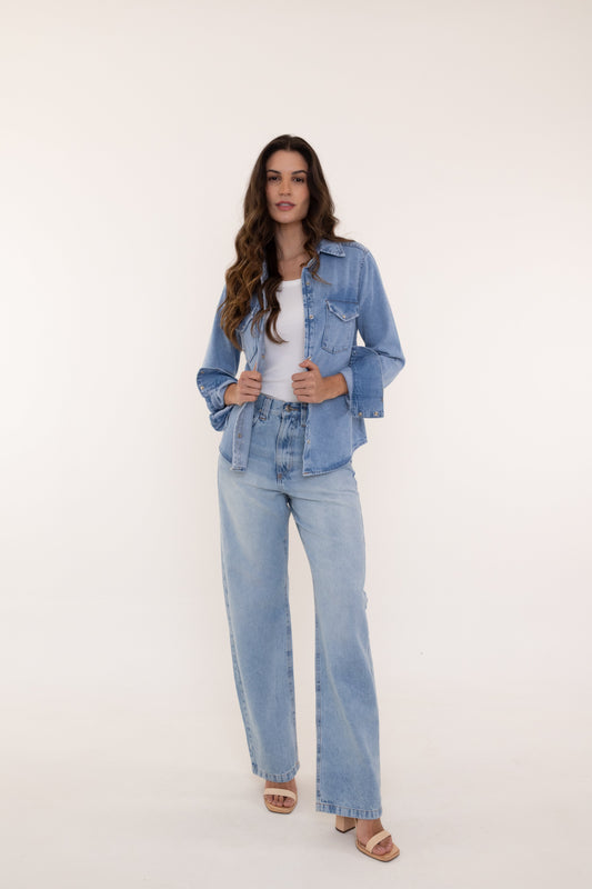 Calça Berlim Reta Jeans